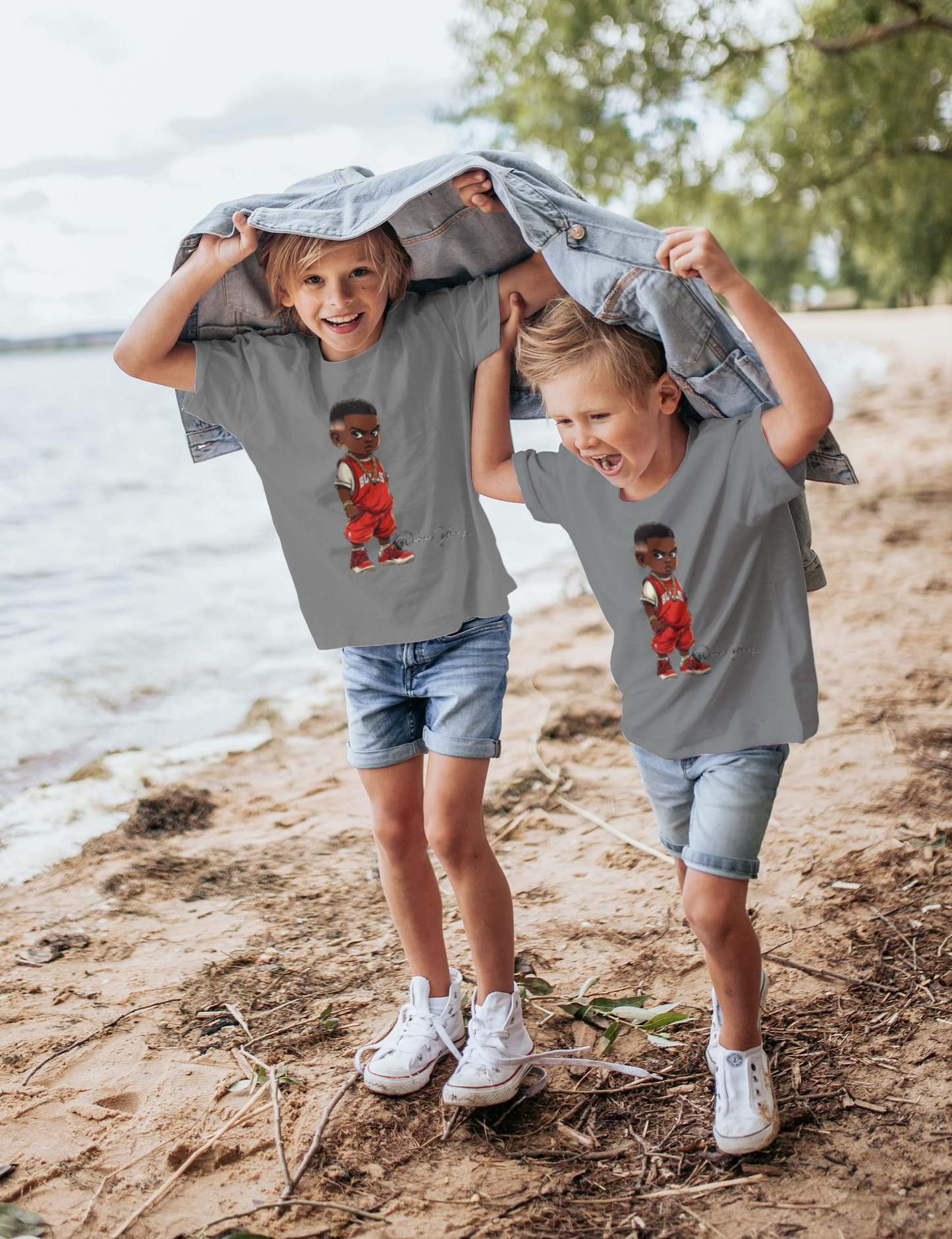 Cool Gray-The Signature Tee (Kids)